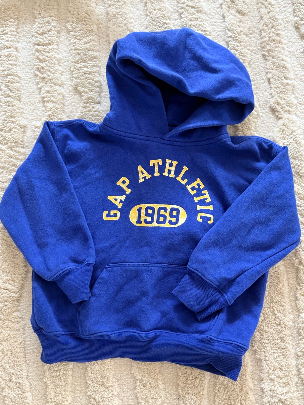 GAP Royal Blue Hoodie with Yellow